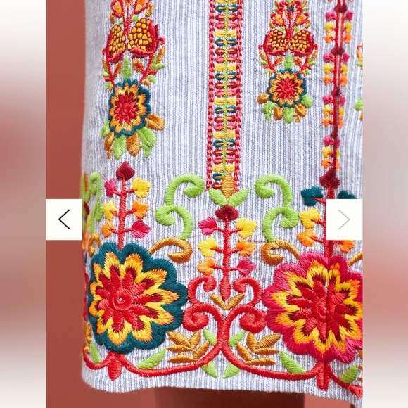 Anthropologie Maeve Madeleine Embroidered Shift Dress - Picture 4 of 13